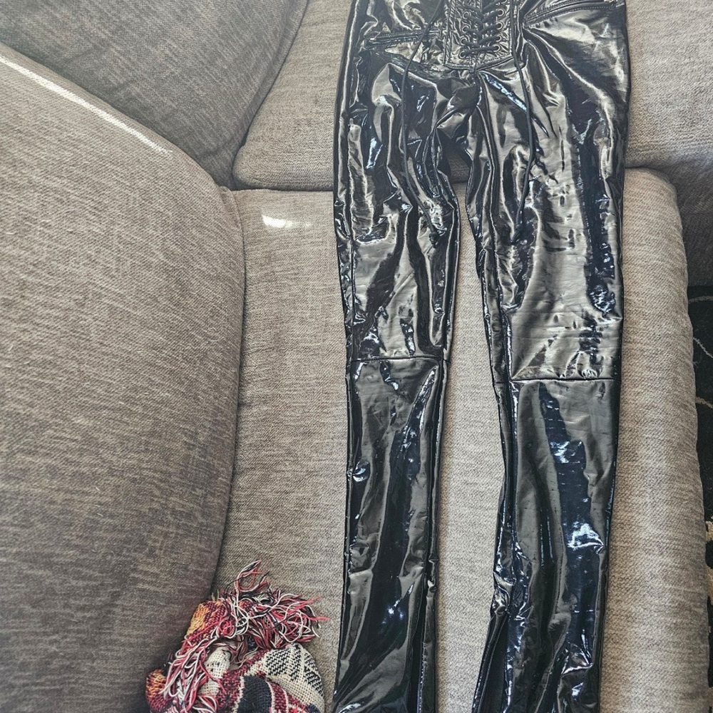 AKIRA Black Patent Leggings